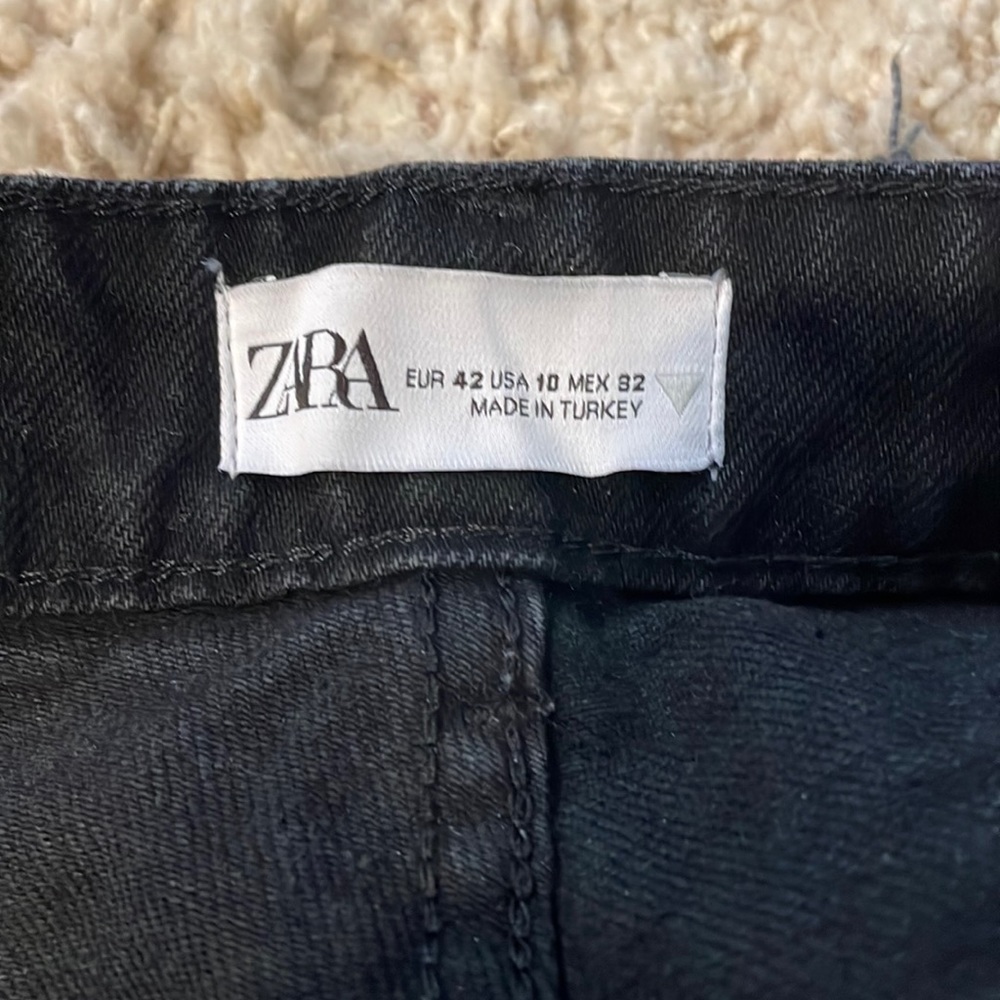 Zara high rise black jeans